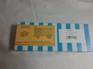 Circus Crafts 1/8" Al G. Barnes Dog Wagon Kit New in Box 1:96 Circus