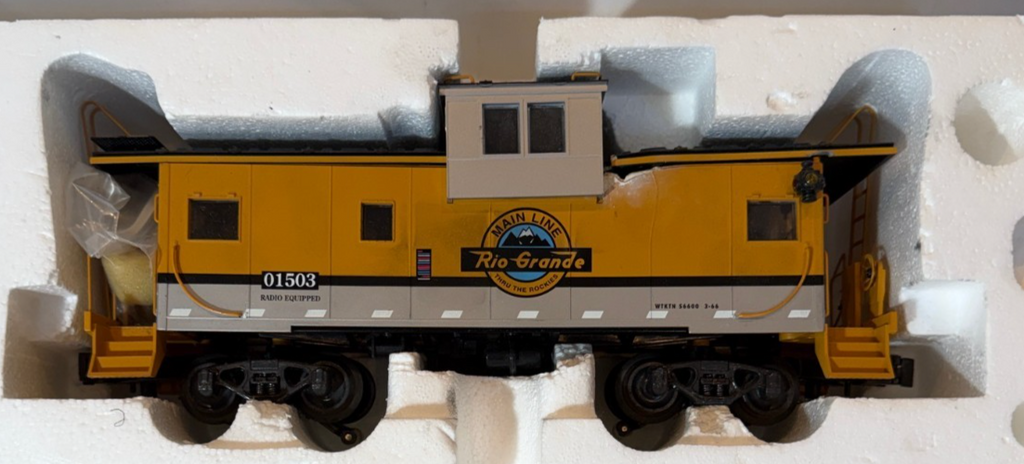 K-Line K613-1491 O Gauge Rio Grande Extended Vision Caboose #015031