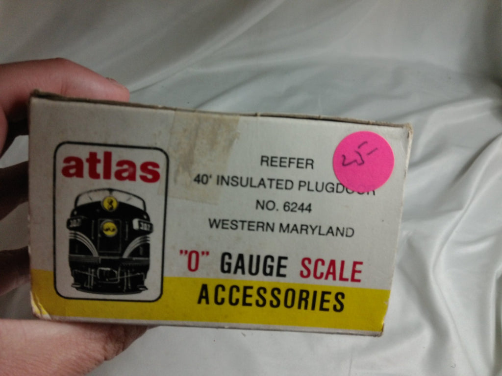 Atlas O Scale 40' Insulated Plugdoor Reefer Western Maryland WMRX #7 Used Box3