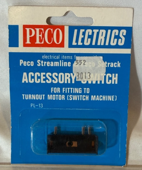 PECO lectrics Accessory Switch PL-13- Fitting Turnout Motor Machine 0