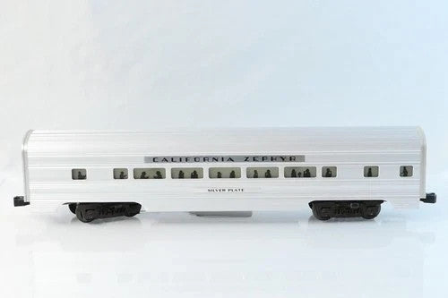 Williams O Scale California Zephyr "Silver Plate" Passenger Car No Box3