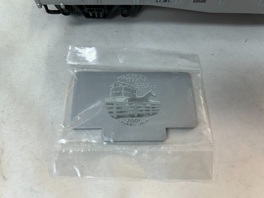 K-Line K652-7435 O Scale Kentucky Commemorative Quarter Gondola Bank9