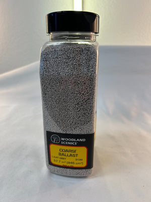 Woodland Scenics B1388 Coarse Ballast, Light Gray, 57.7 Cu. In.
