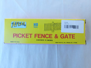 Atlas 776 HO Scale Picket Fence & Gate