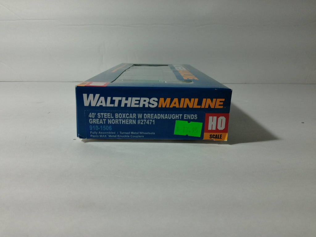 Walthers 910-1506 HO Scale Steel Boxcar W Dreadnaught Ends Great Northern #274713