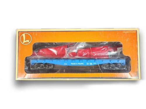 Lionel 17516 O T&P Flat Cars Freight Texas & Pacific w/ 2 Beechcraft Bonanzas0