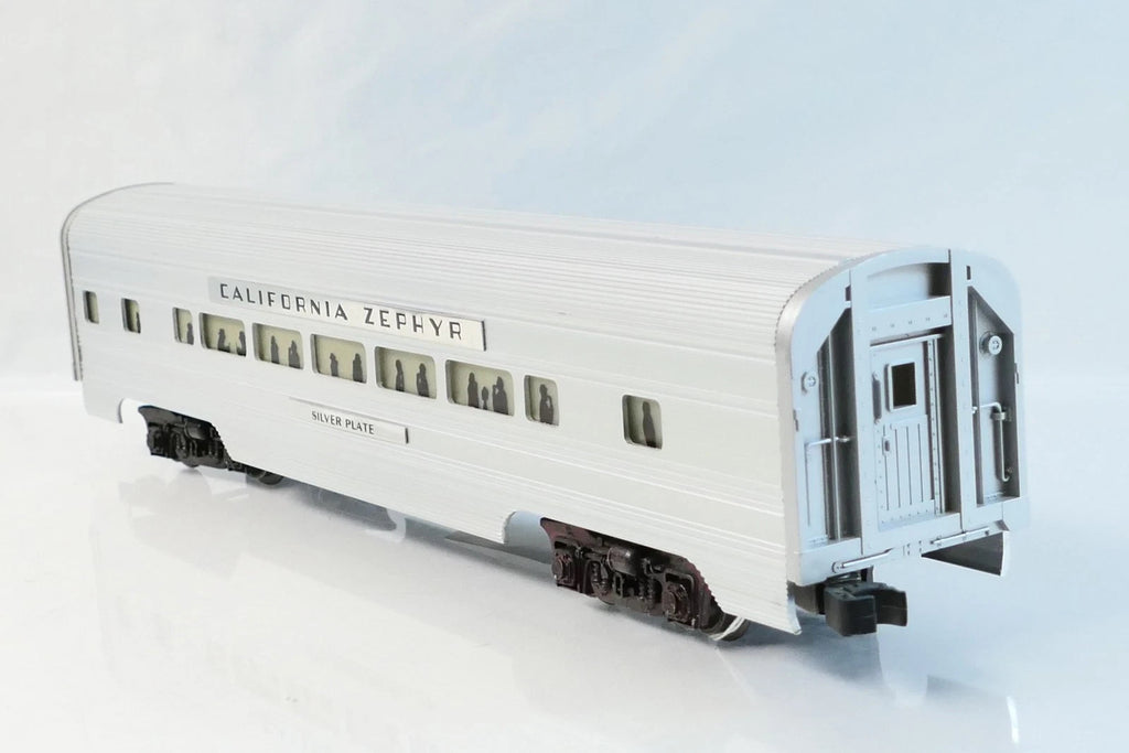Williams O Scale California Zephyr "Silver Plate" Passenger Car No Box0