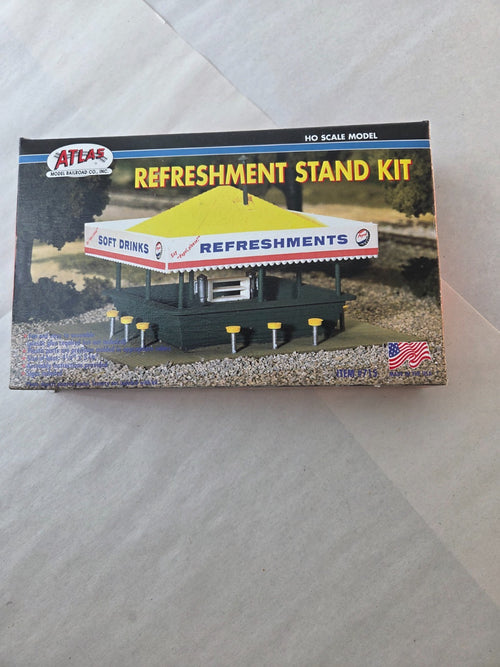 Atlas #715 HO Scale Building Kit "Refreshment Stand"0