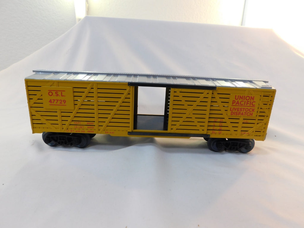 KMT 47729 O Gauge Union Pacific Stock Car, Livestock Dispatch O.S.L. #477292