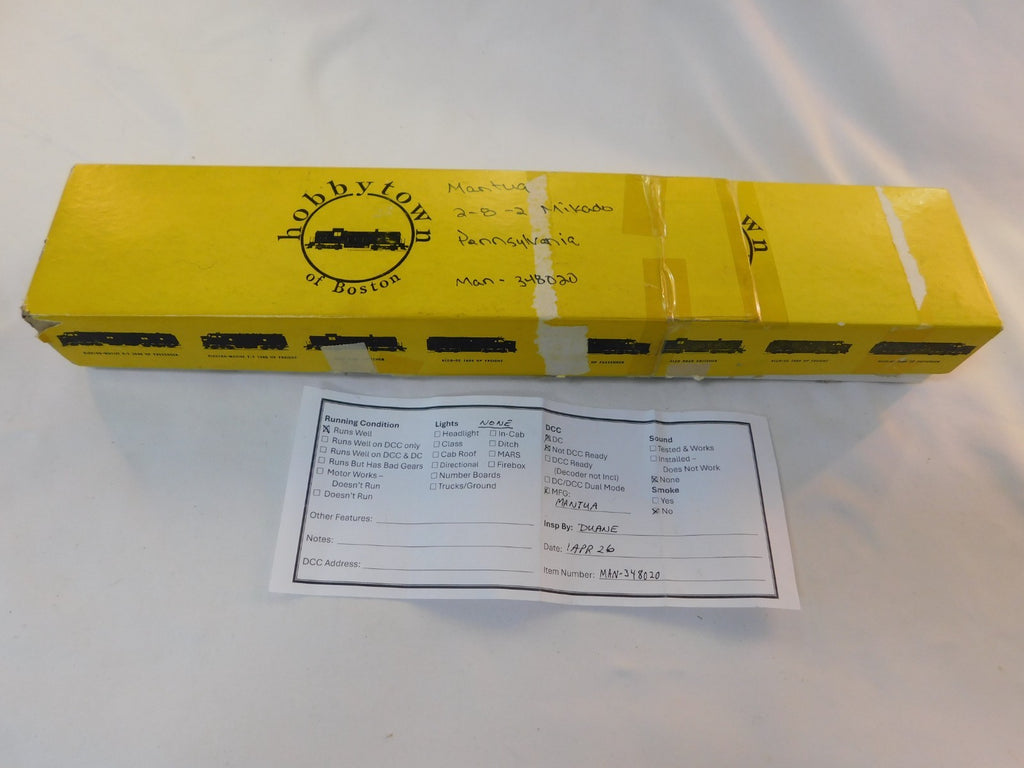 Mantua 348020 HO Scale 2-8-2 Mikado Steam Locomotive & Tender, Pennsylvania1