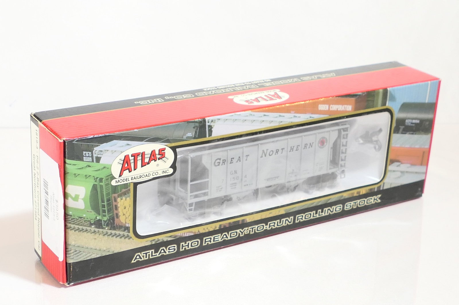 Atlas 1819-3 HO Scale Covered Hopper Great Northern 71504 GN PS-2 2 Bay Freight3