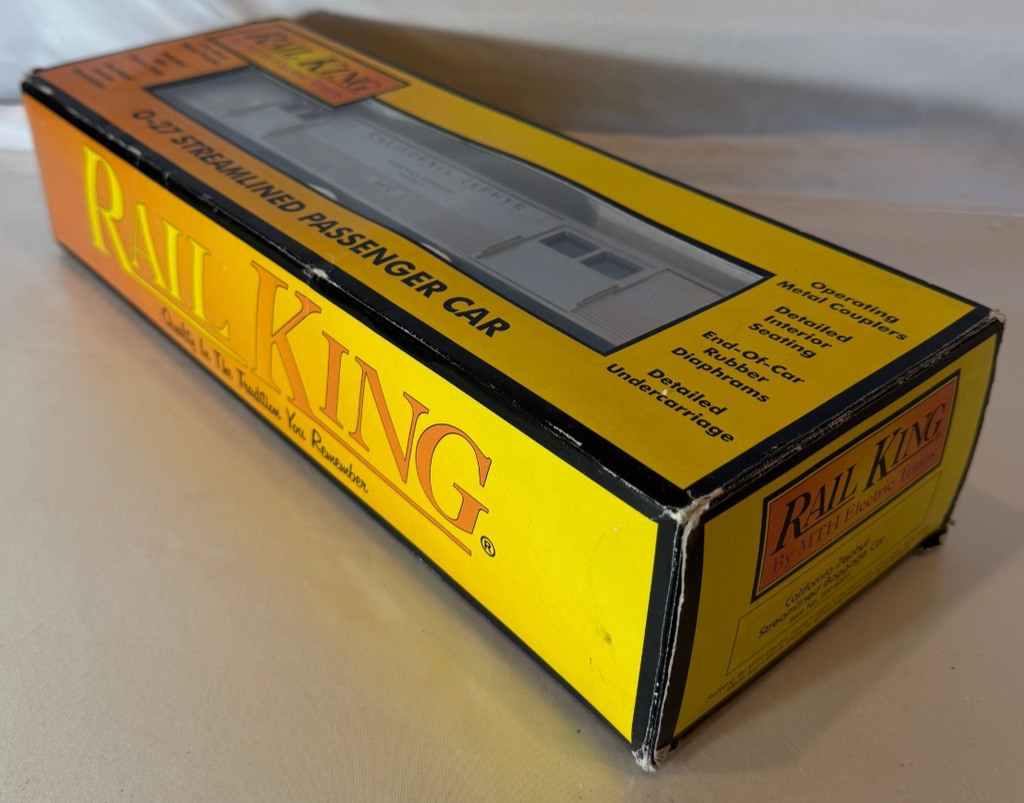 Rail King MTH O-27 Streamlined Passenger Car California Baggage Car RK-60505
