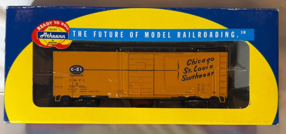ATHEARN 40' BOX CAR CHICAGO & ST LOUIS SOUTHWEST HO SCALE 922780
