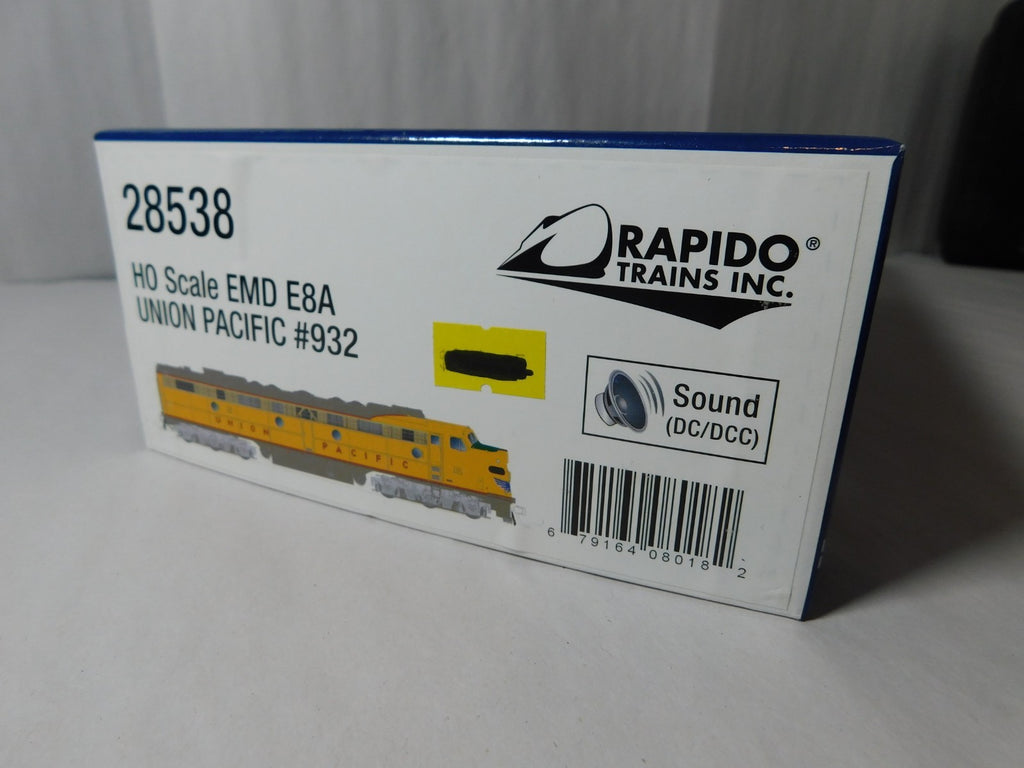 Rapido Trains 28538 HO Scale EMD E8A Diesel Locomotive, DCC + Sound, UP #9322