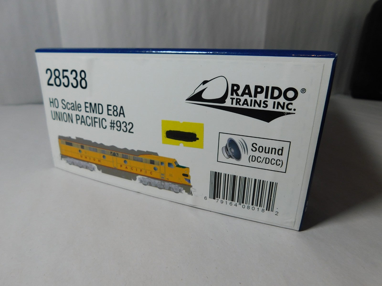 Rapido Trains 28538 HO Scale EMD E8A Diesel Locomotive, DCC + Sound, UP #9322