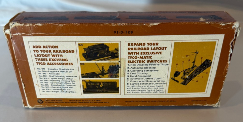  Tyco 827J HO Scale 8 Wheel Santa Fe AT&SF 7240 Caboose 4