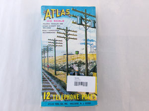 Atlas 775 HO Scale 12 Telephone Poles