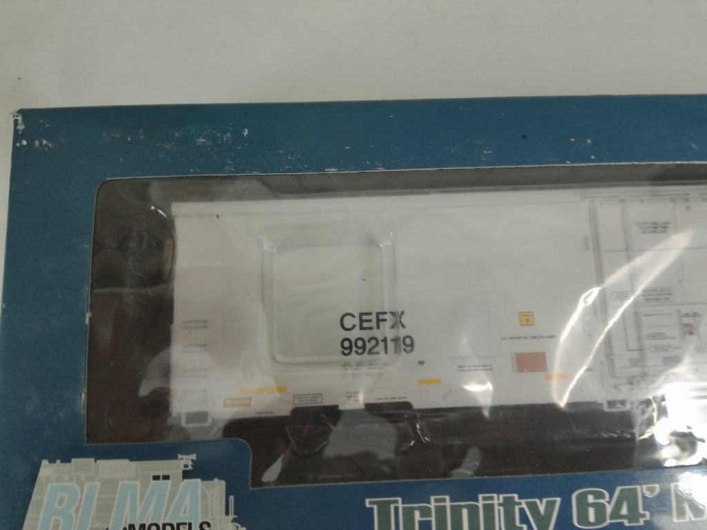 BLMA Models 52901 HO Scale 64' Trinity Reefer CEFX #992119 Rolling Stock3