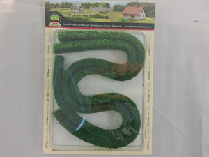 JTT Scenery Products 95614 HO Scale 3/8" x 1/2" x 20" Long Hedges 2 Piece