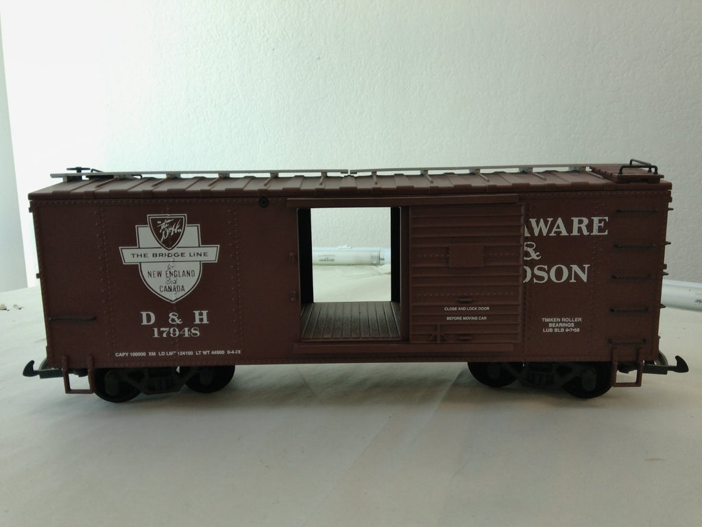 USA Trains R19107D G Scale Steel Box Car Delaware & Hudeson #179481