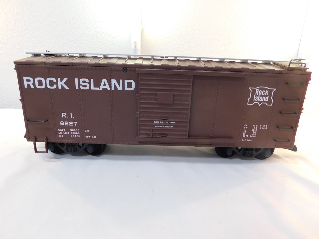 USA Trains R19104C G Scale Steel Box Car Rock Island #62270