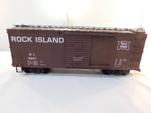 USA Trains R19104C G Scale Steel Box Car Rock Island #6227