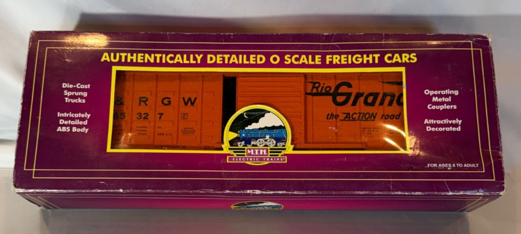 MTH 20-93049 Denver Rio Grande 50' Waffle Box Car #65327 O Scale Freight0
