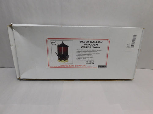 American Model Builders Inc - HO Scale 50K Gallon Wooden Water Tank, Model #1540