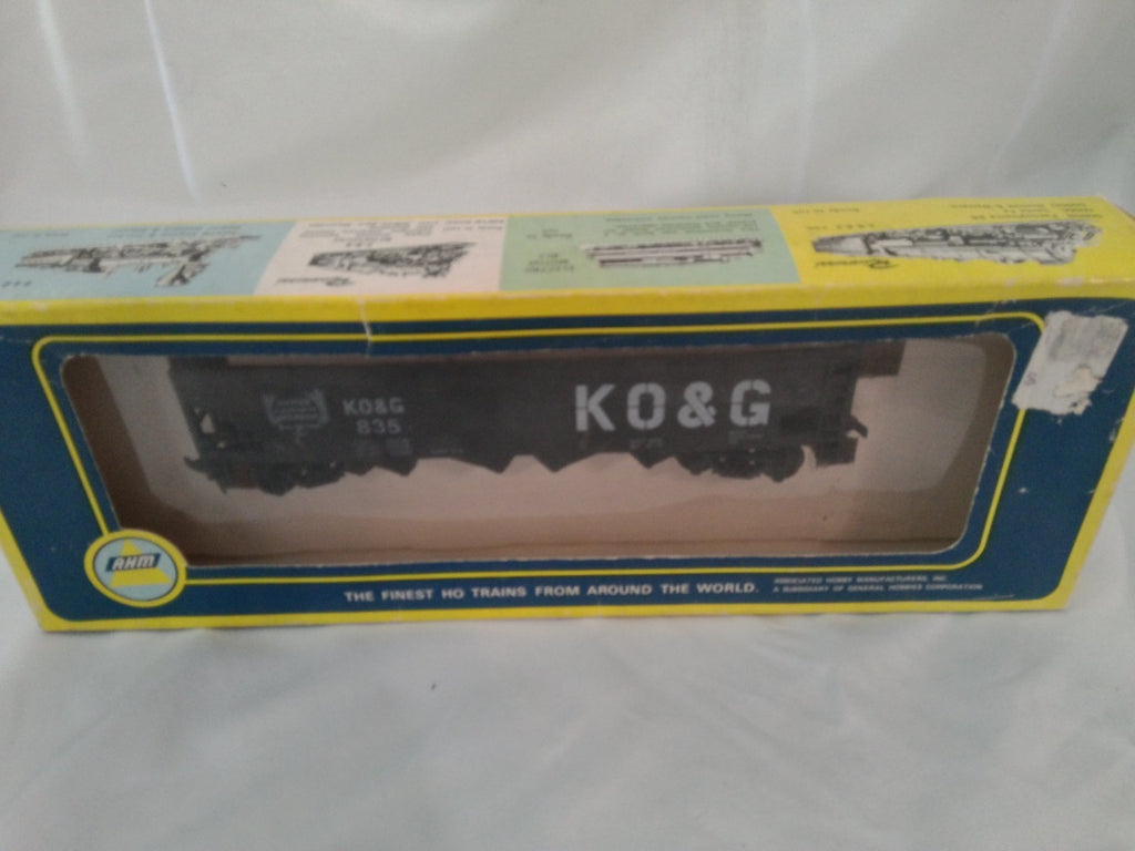 AHM 685683D - HO Scale, 40' Kansas, Oklahoma & Gulf Open Hopper Car, #835,2