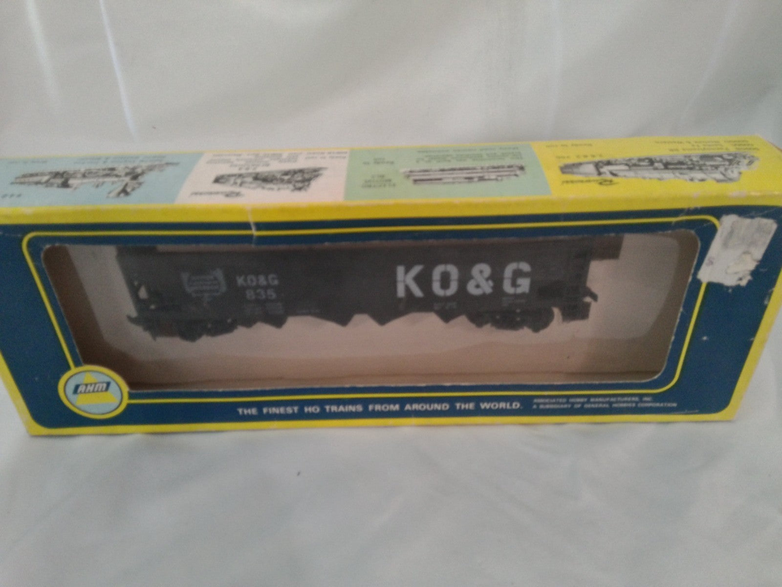 AHM 685683D - HO Scale, 40' Kansas, Oklahoma & Gulf Open Hopper Car, #835,2