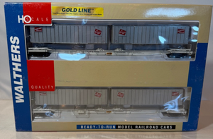 Walthers 932-23922 - HO Scale Southern Flexi-Van Flat Car, Trailer 2 Pk Set