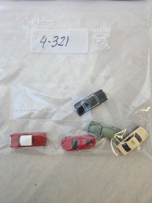 Grab Bag #4-321 HO Scale Cars