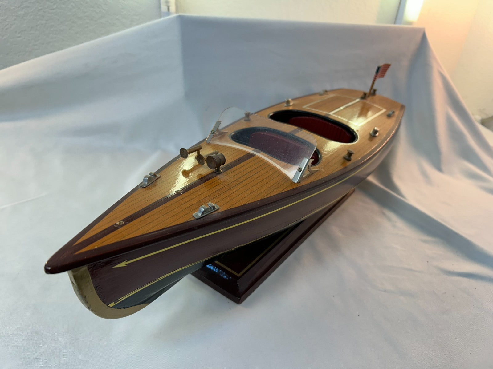 Dean & Dean 1998 20" Chris Craft Wooden Boat, Handmade *FREE SHIPPING*0