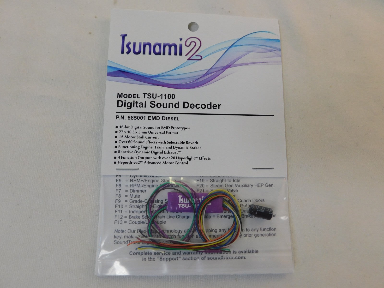 Soundtraxx Tsunami 2 885001 EMD Diesel TSU-1100 Digital Sound Decoder0