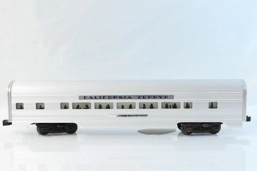 Williams O Scale California Zephyr "Silver Plate" Passenger Car No Box1