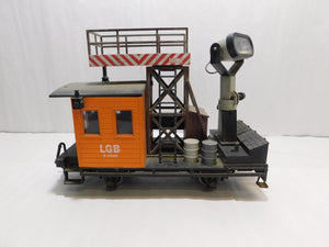 LGB 4049 G Scale Operating Searchlight Car w/ Metal Wheels