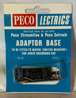 PECO LECTRICS Peco Adaptor Base - Streamline & Peco Setrack PL-12