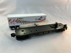 Lionel 6-19425 O Scale Flatcar with Trailer, CSX, Artrain *FREE SHIPPING*
