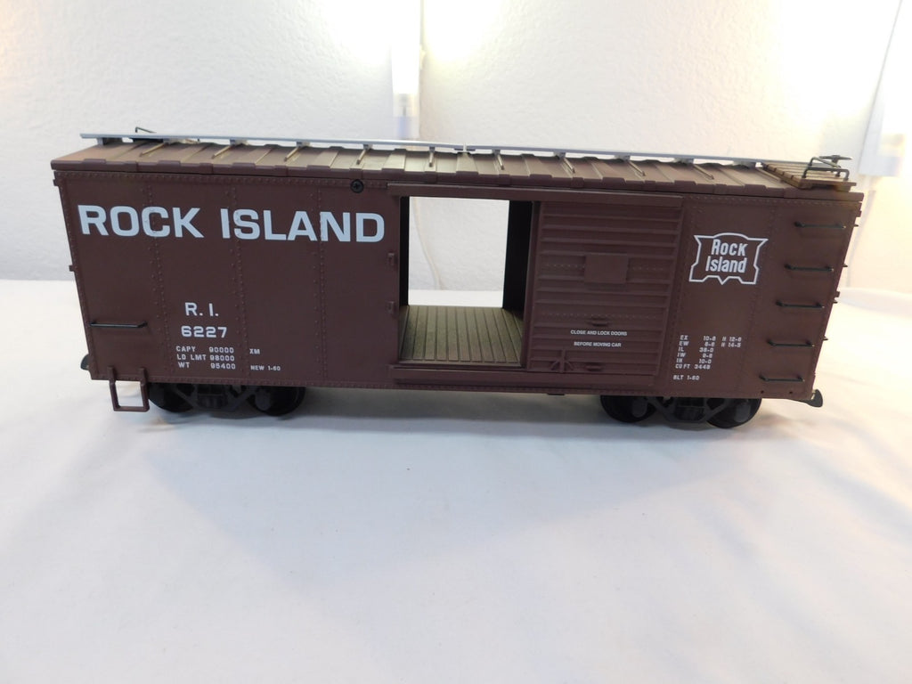 USA Trains R19104C G Scale Steel Box Car Rock Island #62273