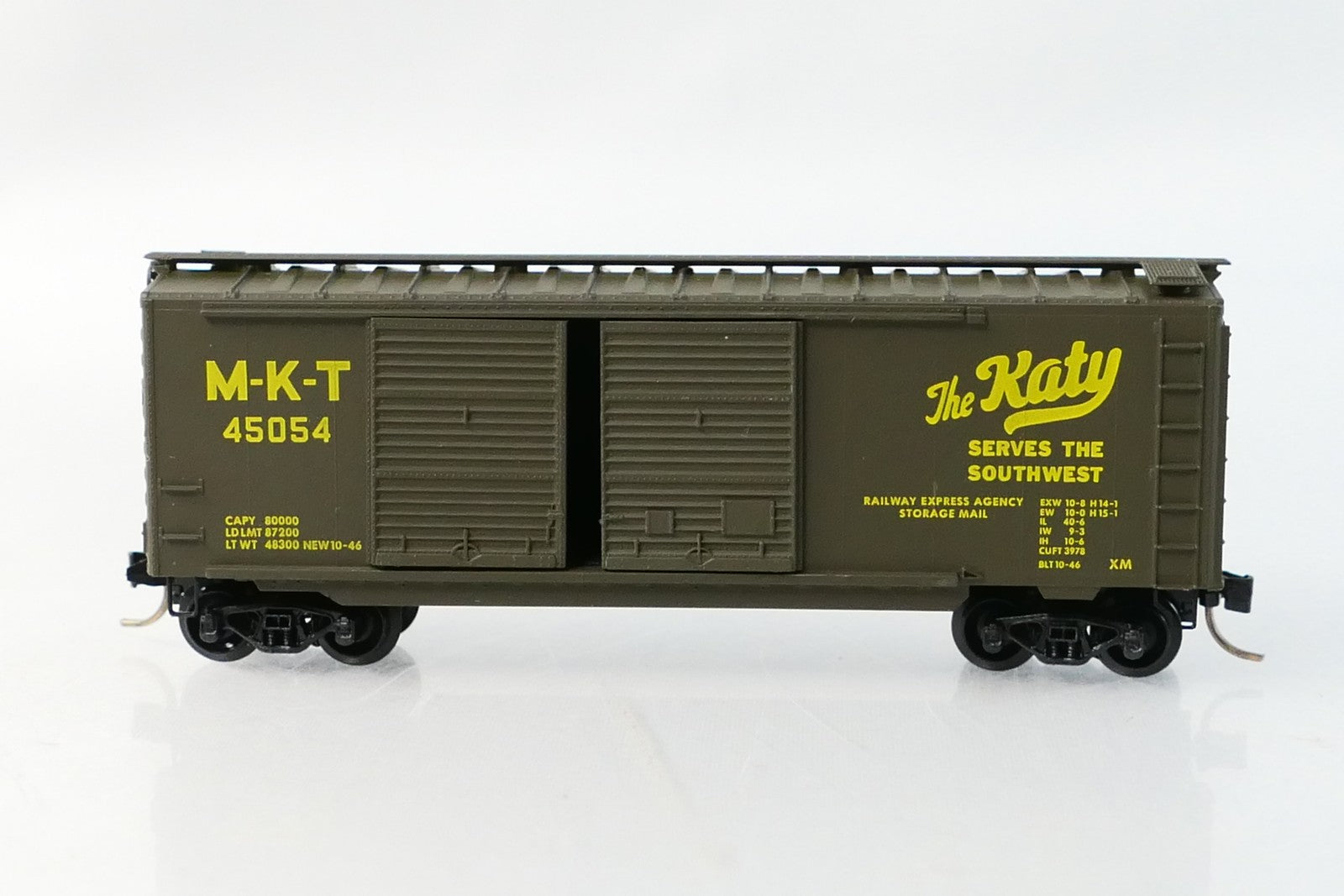 Kadee 23150 - N Scale MKT The Katy 45054 40' Double Door Standard Boxcar3