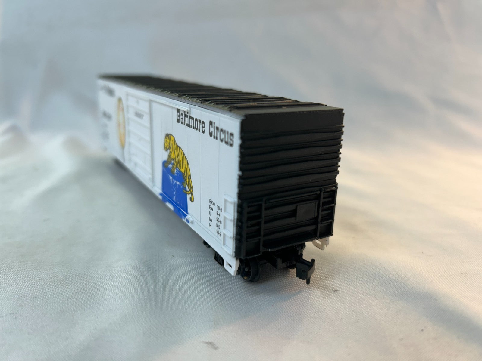 Bevbel Corp. 12017 HO Scale 50' Evans Tigers Boxcar, Baltimore Circus #120173