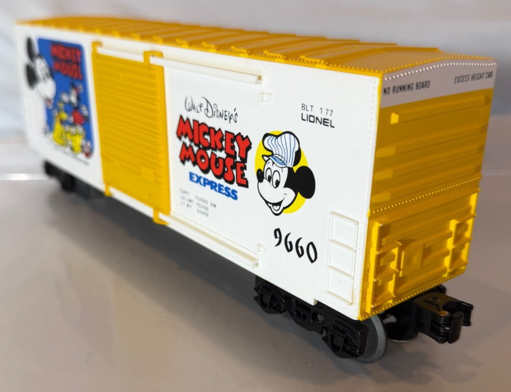 Lionel Walt Disney's Mickey Mouse Express Hi Cube Box Car 6-96602