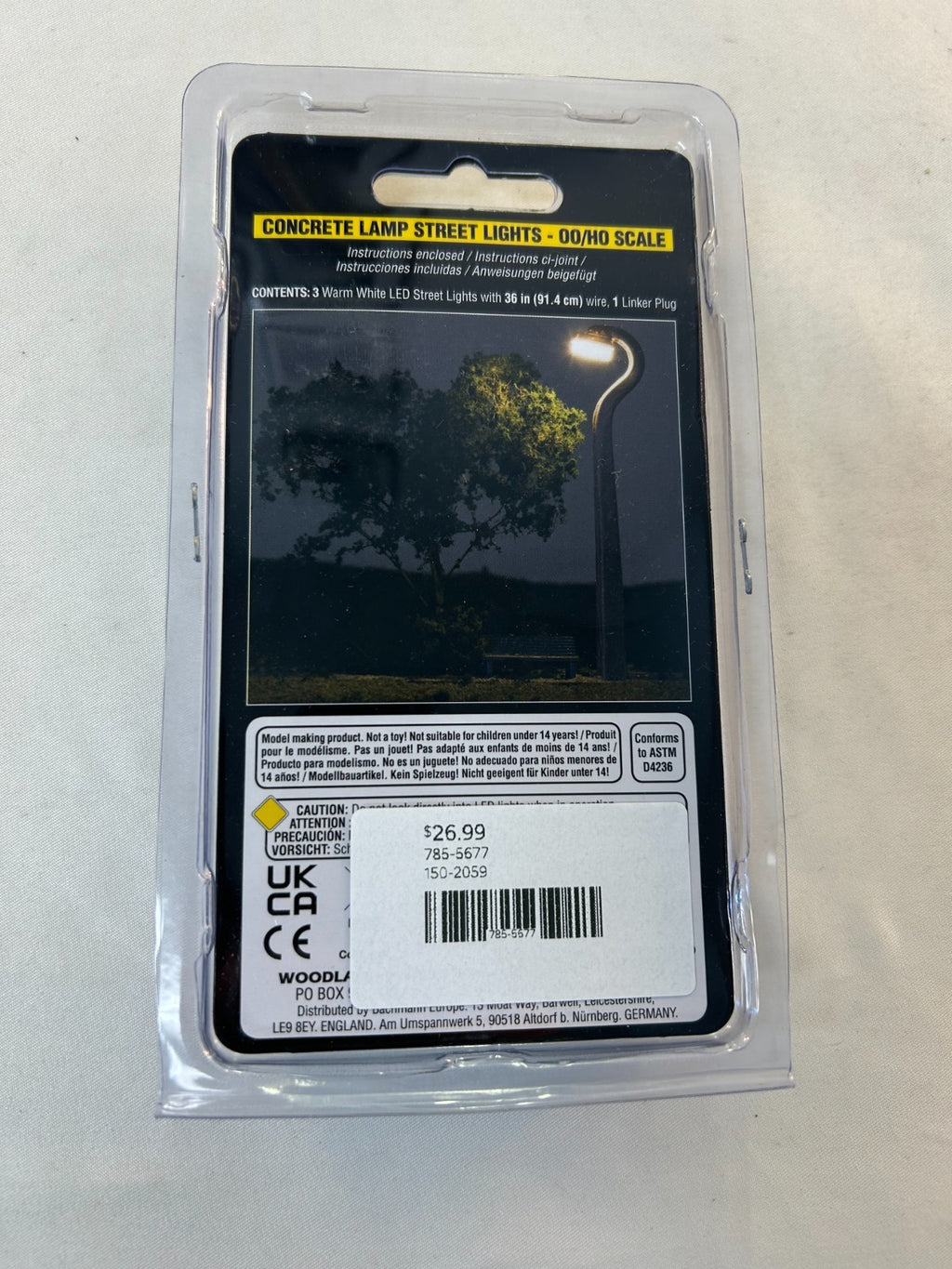 Woodland Scenics Just Plug Lighting System JP5677 HO Street Lights Concrete Lamp1