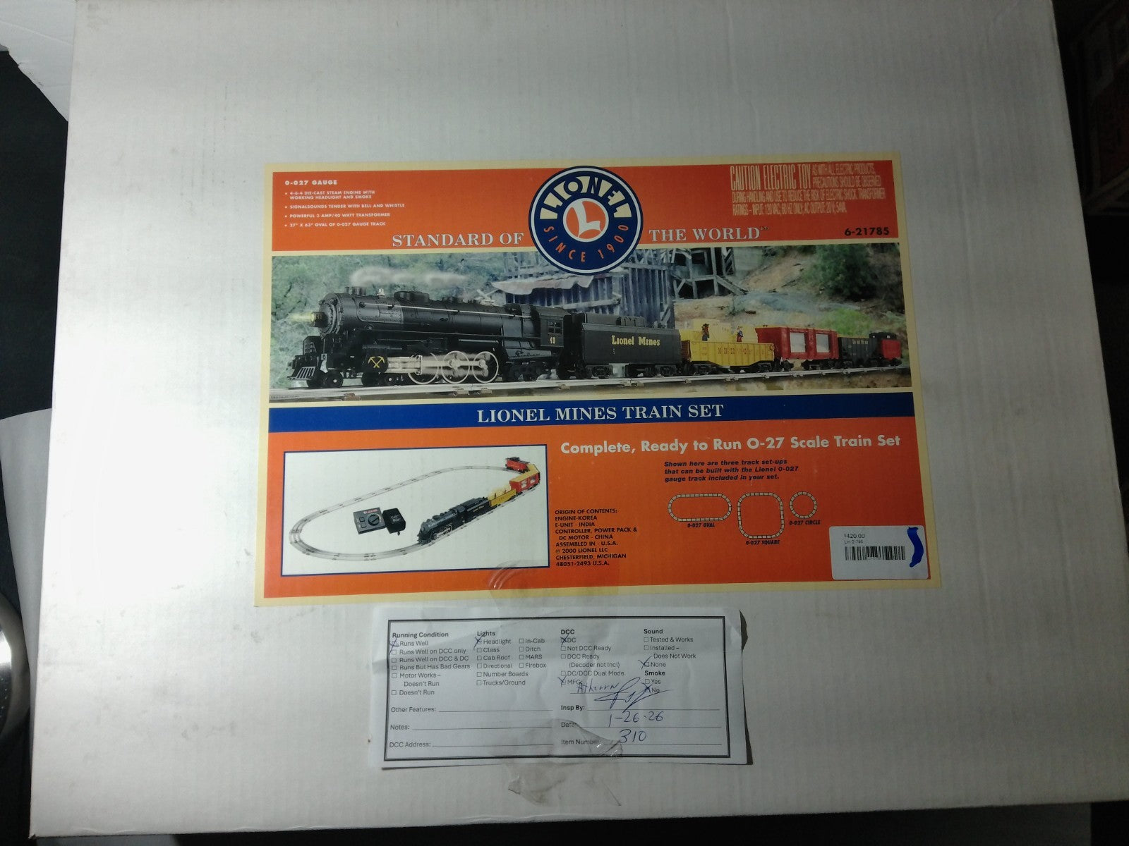 Lionel 6-21785 O Scale Lionel Mines Train Set0