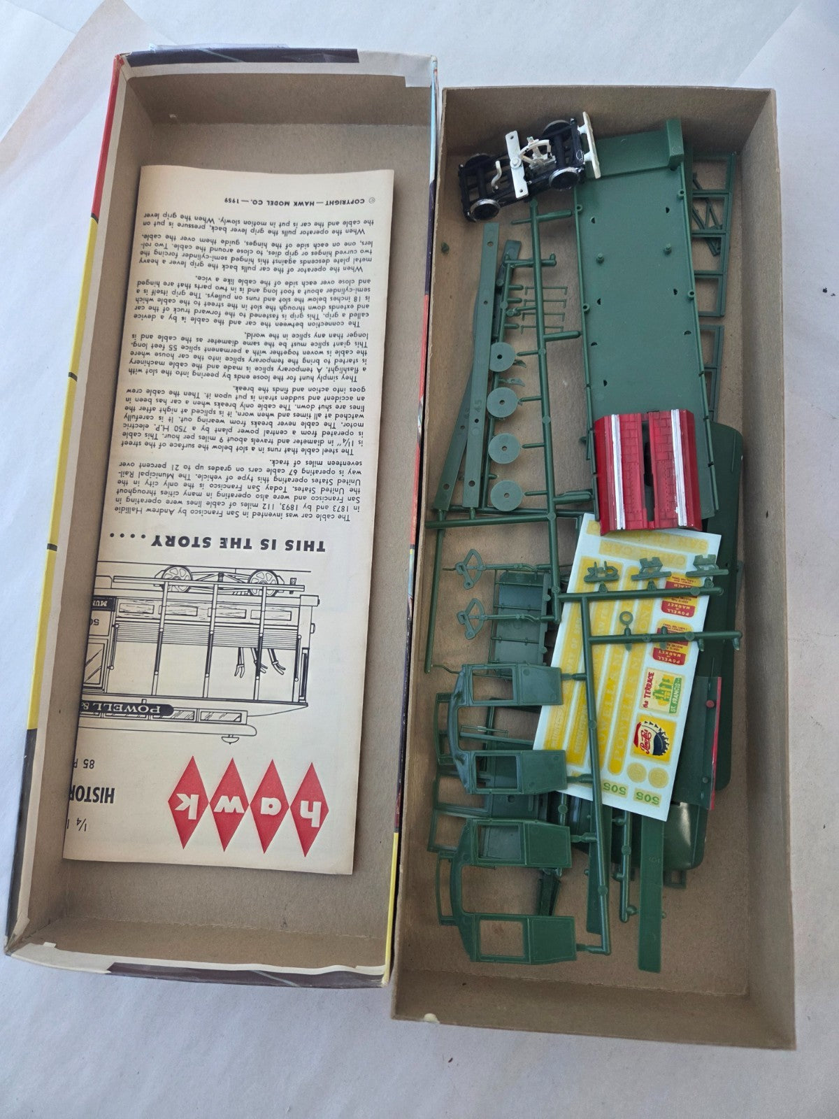 Hawk #517-98 HO Scale San Francisco Cable Car1