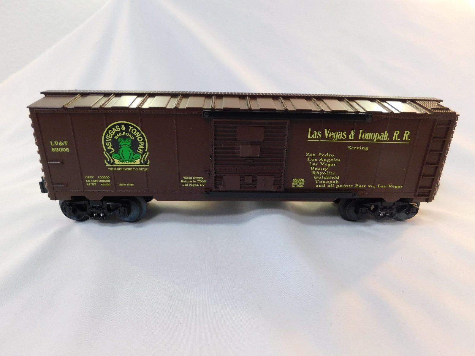 Lionel 6-52378 O Gauge TTOS 2205 Las Vegas & Tonopah RR Box Car #820050