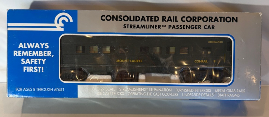 K-LINE K4507-0009 - O Scale Conrail Streamliner Observation Passenger Car0