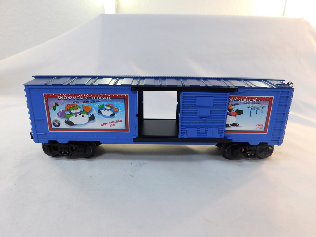Lionel 6-36253 O Gauge 2003 Chrstmas Box Car, Snowmen Celebrate #362533