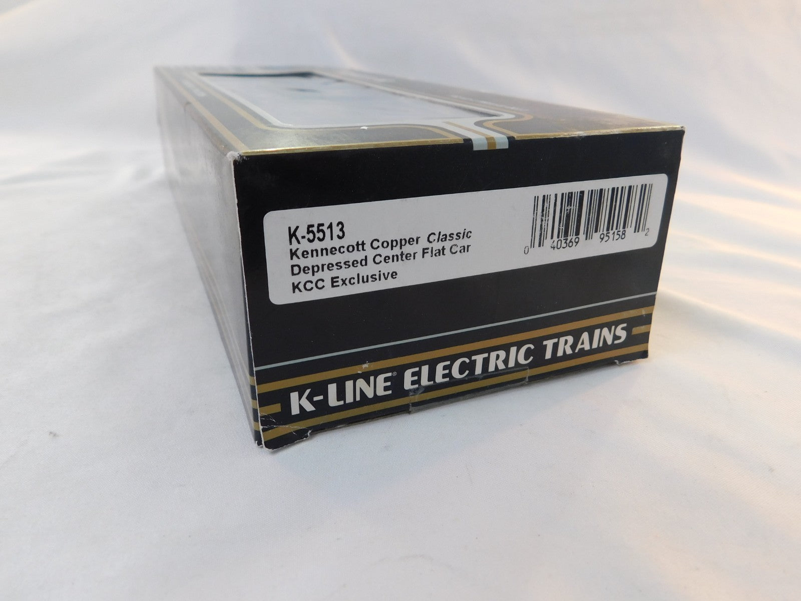 K-Line Electric Trains K-5513 Kennecott Copper Depressed Center Flat Car #55132