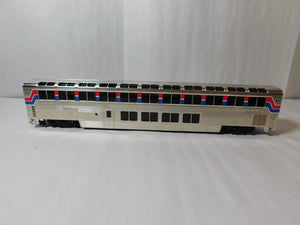 PFM Samhongsa HO Scale Amtrak Superliner, Lounge Cafe #33016 BRASS